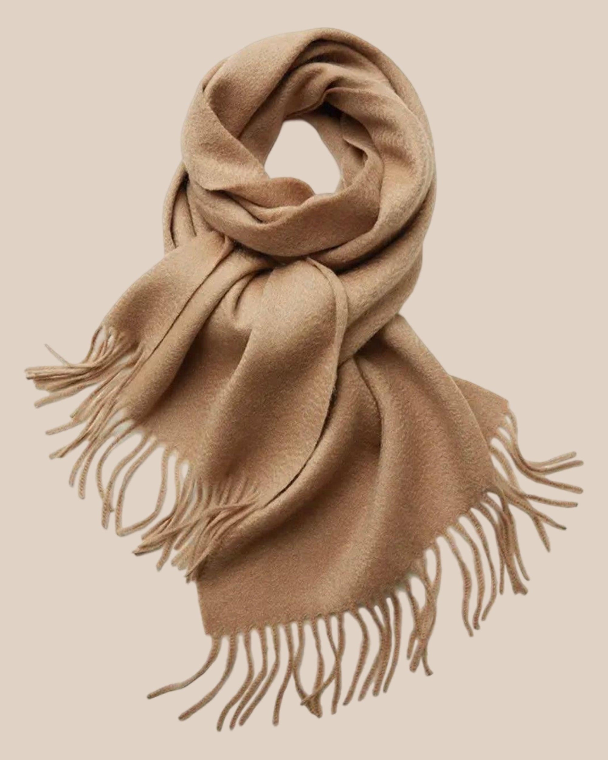 Sofia Cashmere Scarf - Tan