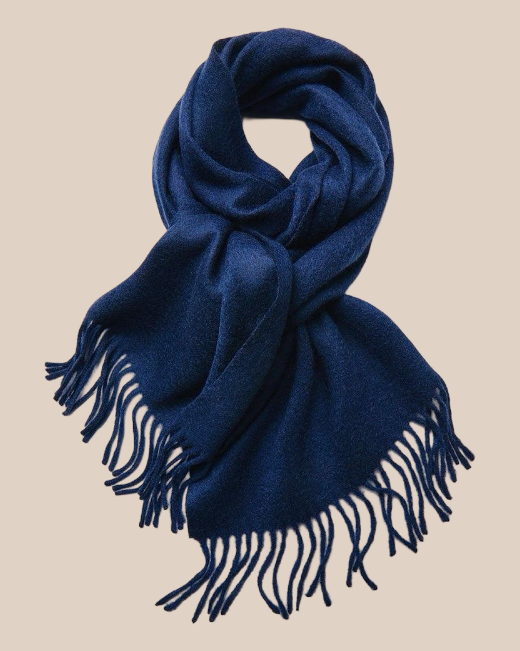 Sofia Cashmere Scarf - Navy