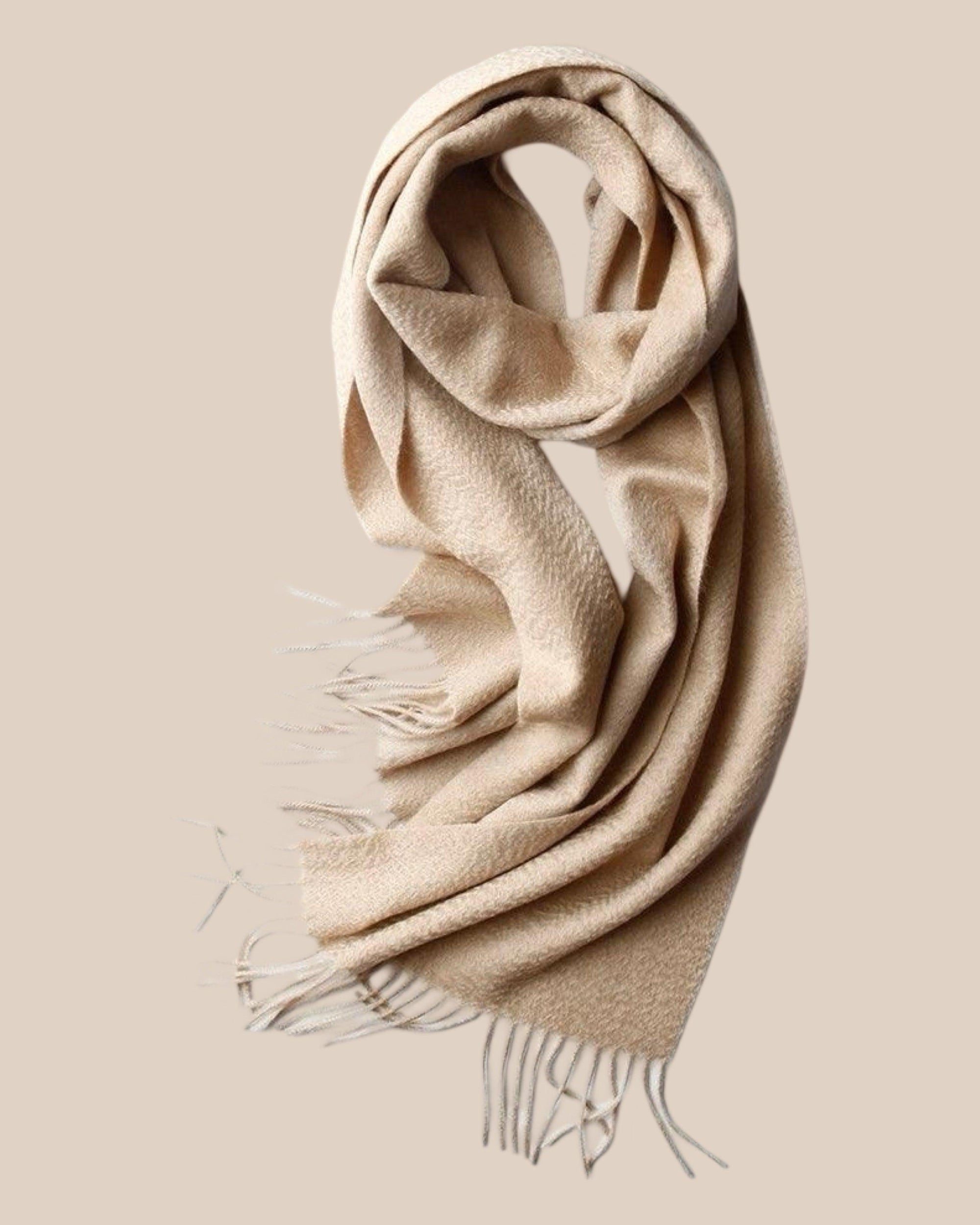 Sofia Cashmere Scarf - Sand