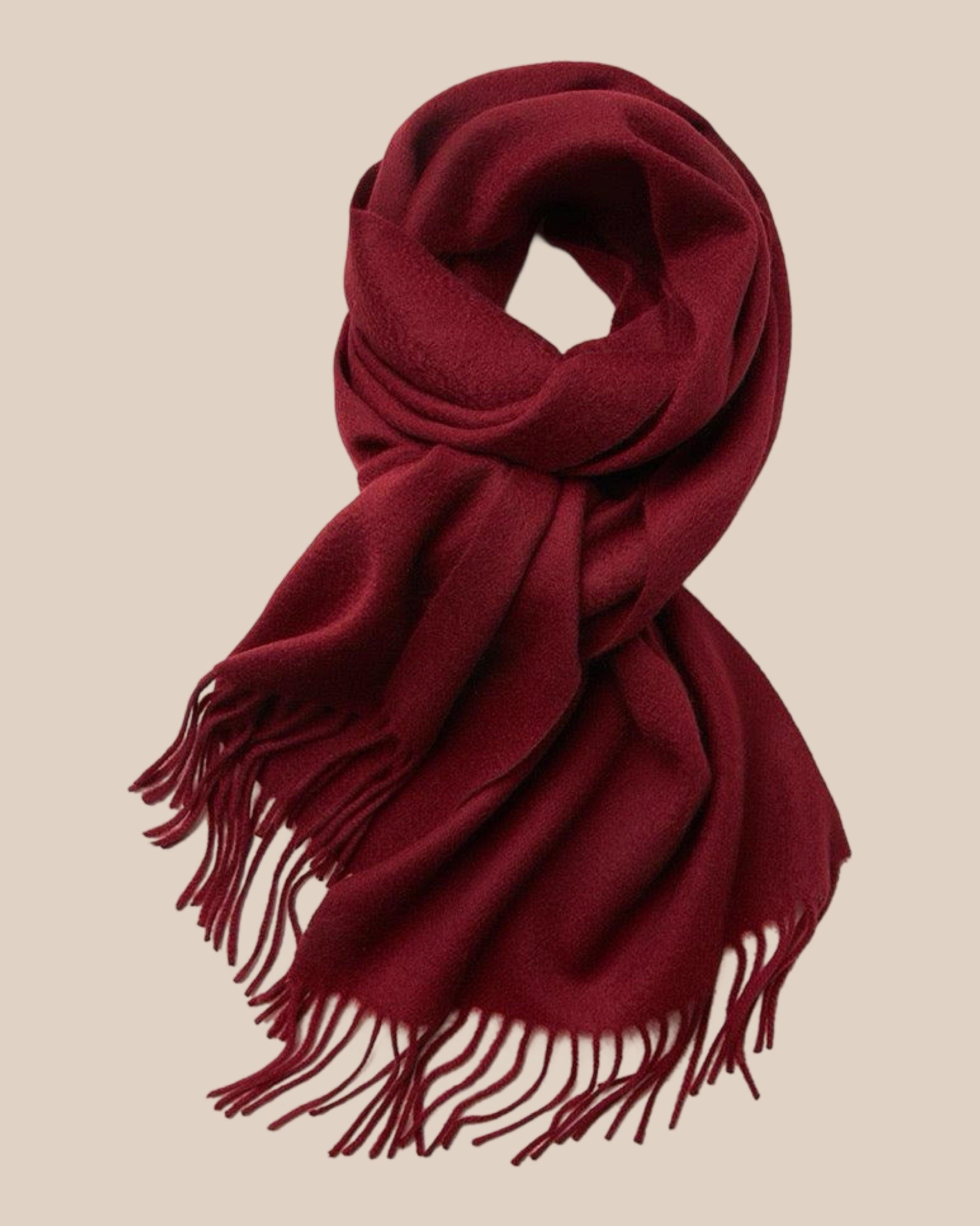 Sofia Cashmere Scarf - Wine