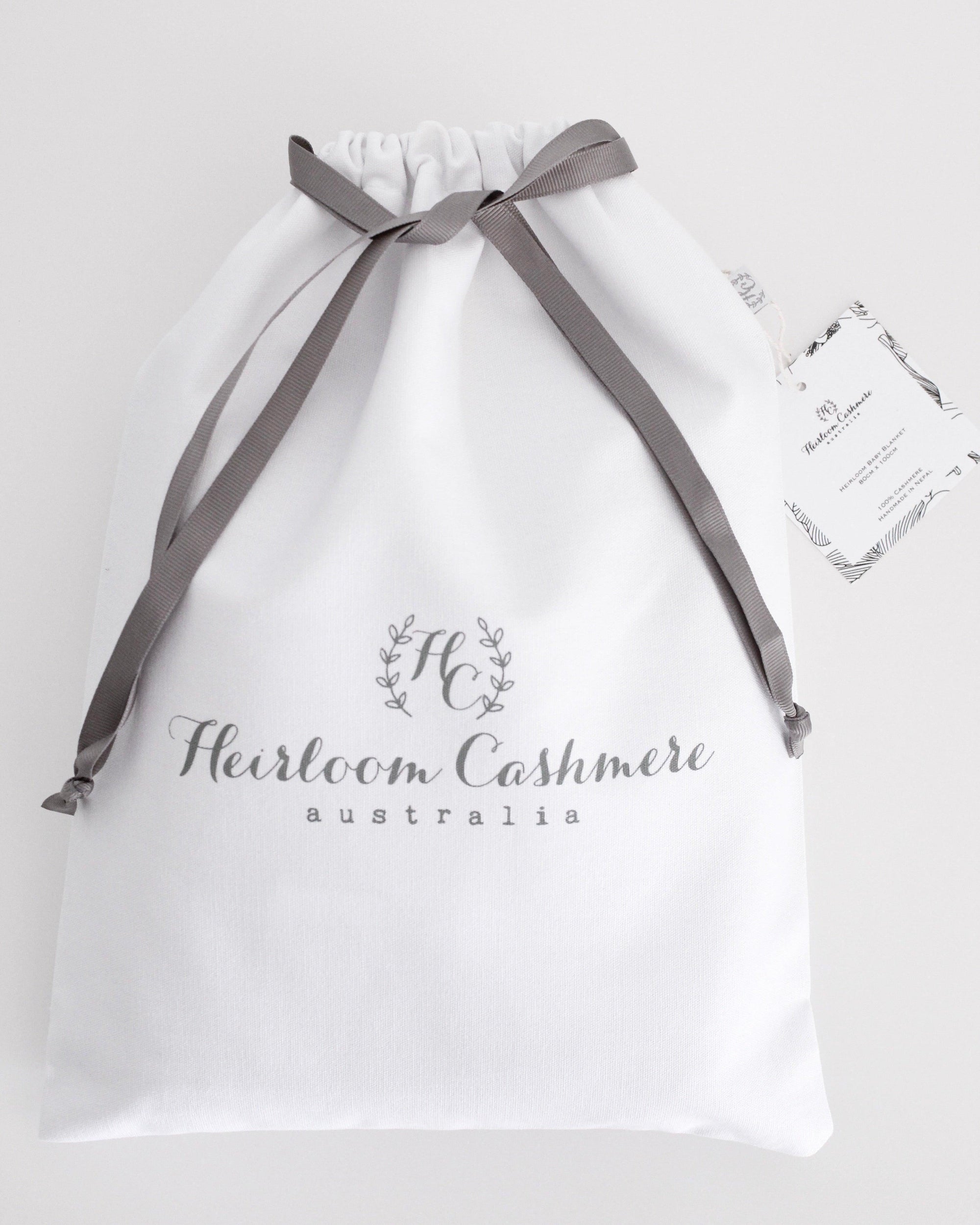 Cashmere Cable Knit Baby Blanket - Snow - Heirloom Cashmere Australia