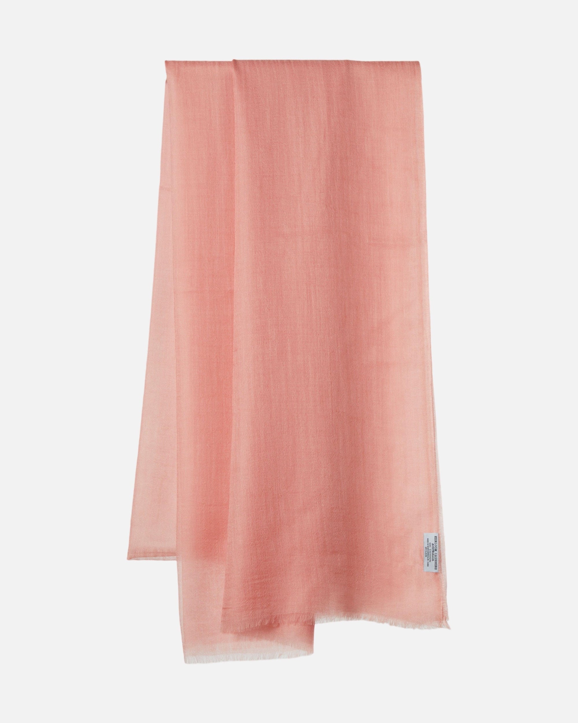 Clara Lightweight Cashmere Shawl - Blush