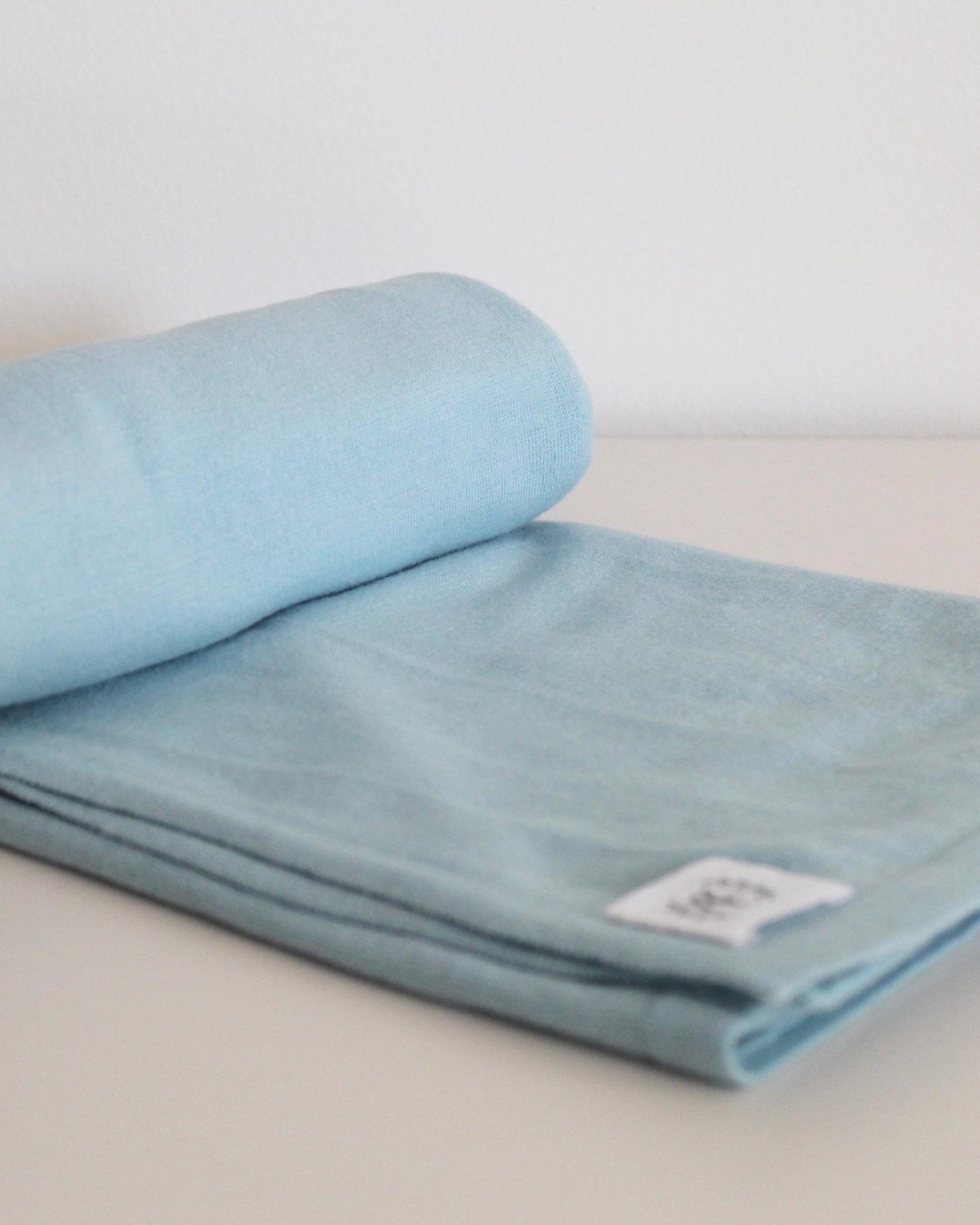 cotton cashmere wrap heirloom cashmere sky blue 2