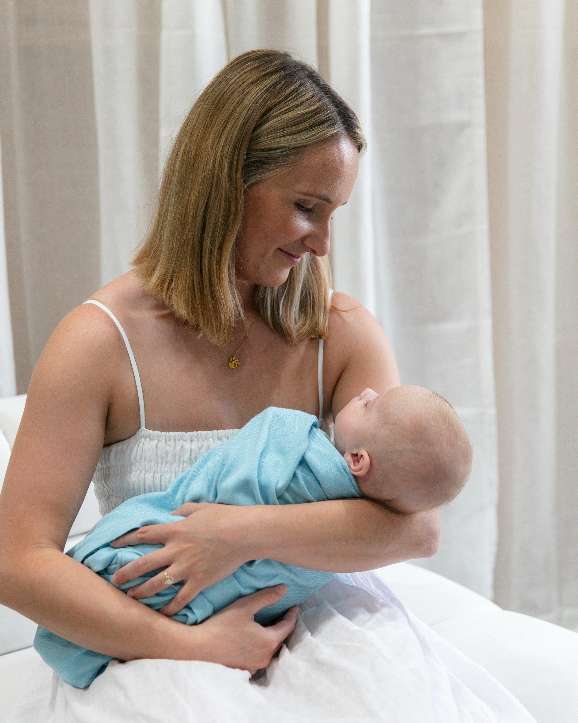 cotton cashmere wrap heirloom cashmere sky blue 4