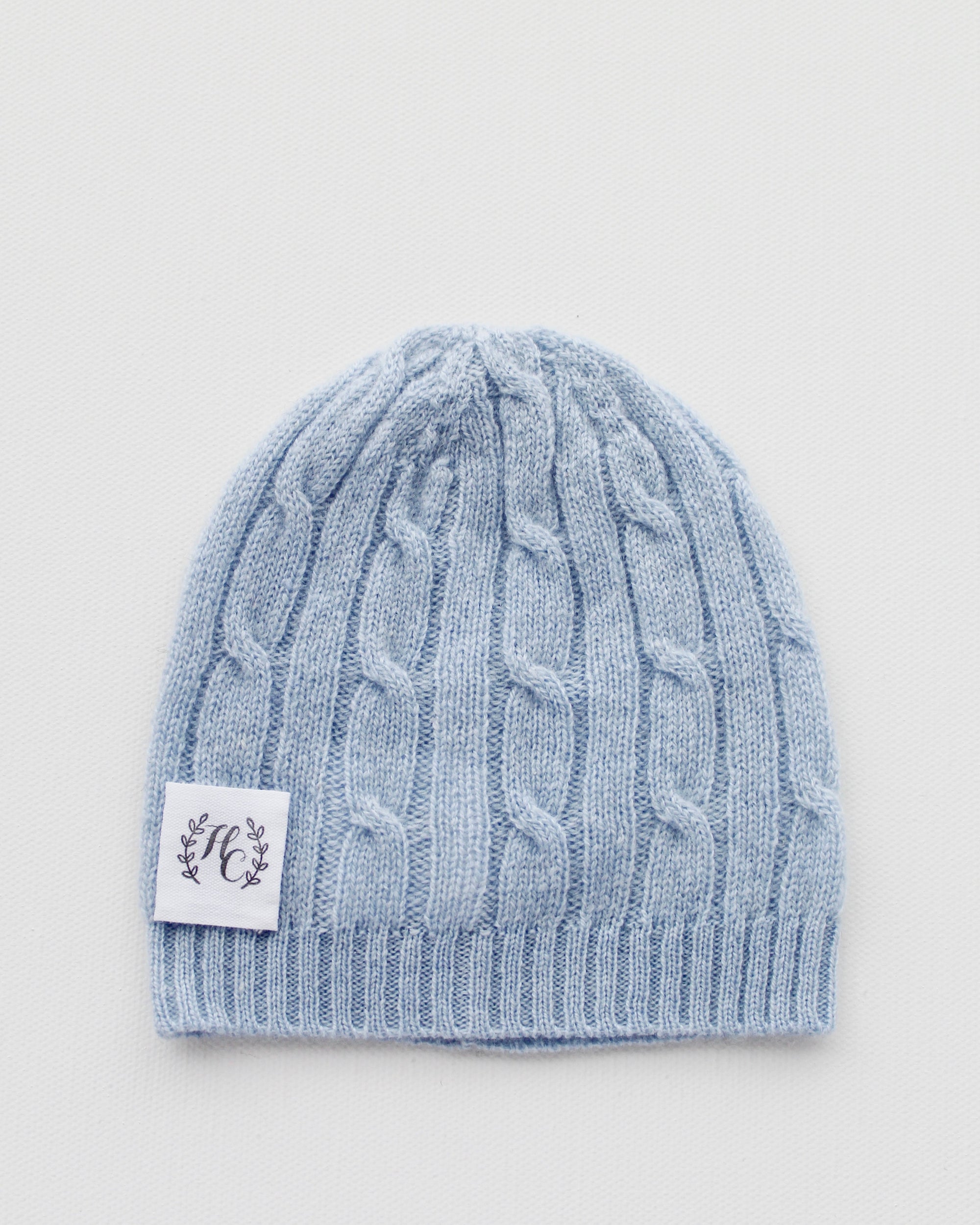 Cashmere Baby Beanie - Sky