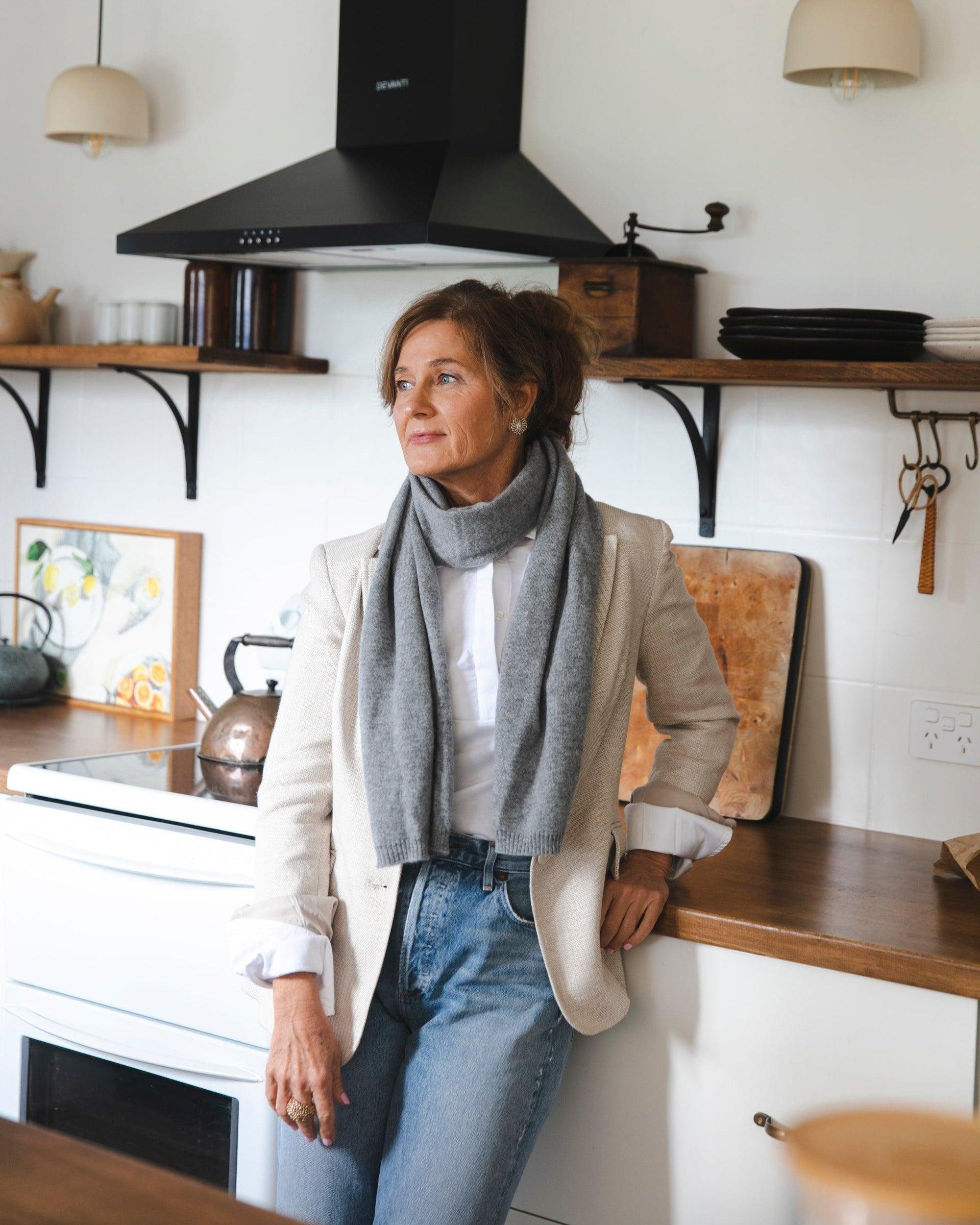 Meja Everyday Cashmere Scarf - Ash - Heirloom Cashmere Australia