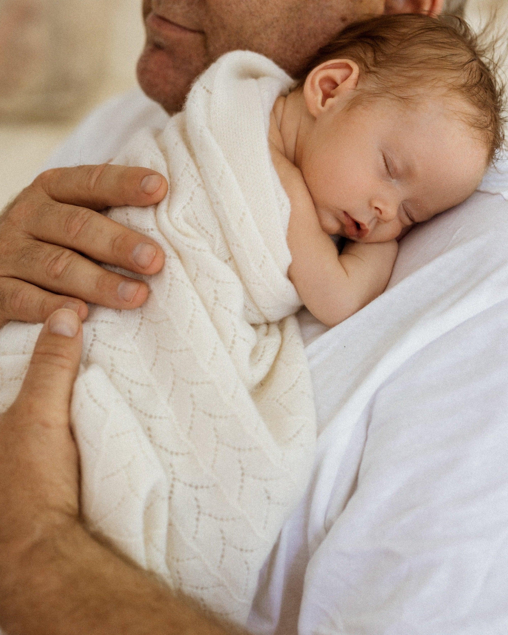 Vintage Cashmere Baby Blanket - Leaf - Heirloom Cashmere Australia
