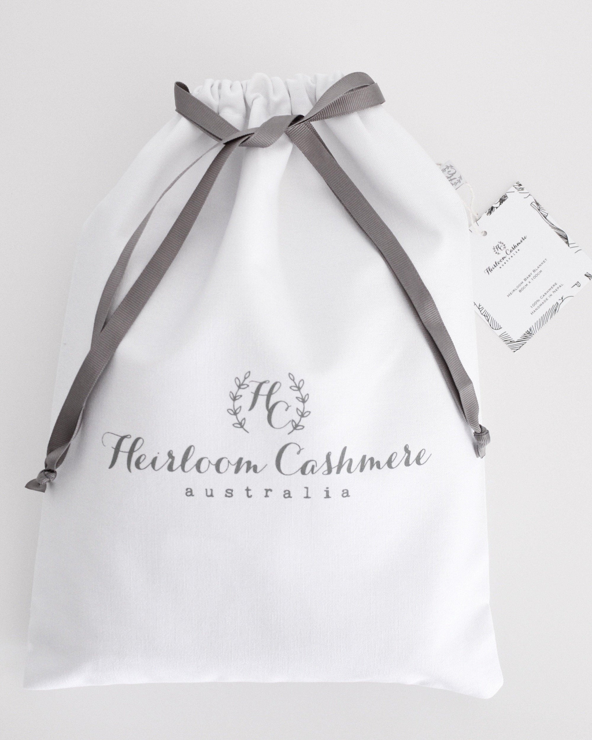 Vintage Cashmere Baby Blanket - Snowflake - Heirloom Cashmere Australia