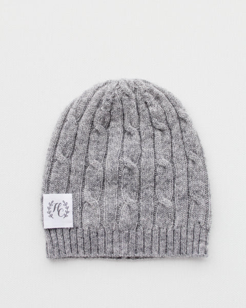 Sashiki サシキ Baby Cashmere knit cap Gray Baby Cashmere knit cap - 帽子店 Sashiki