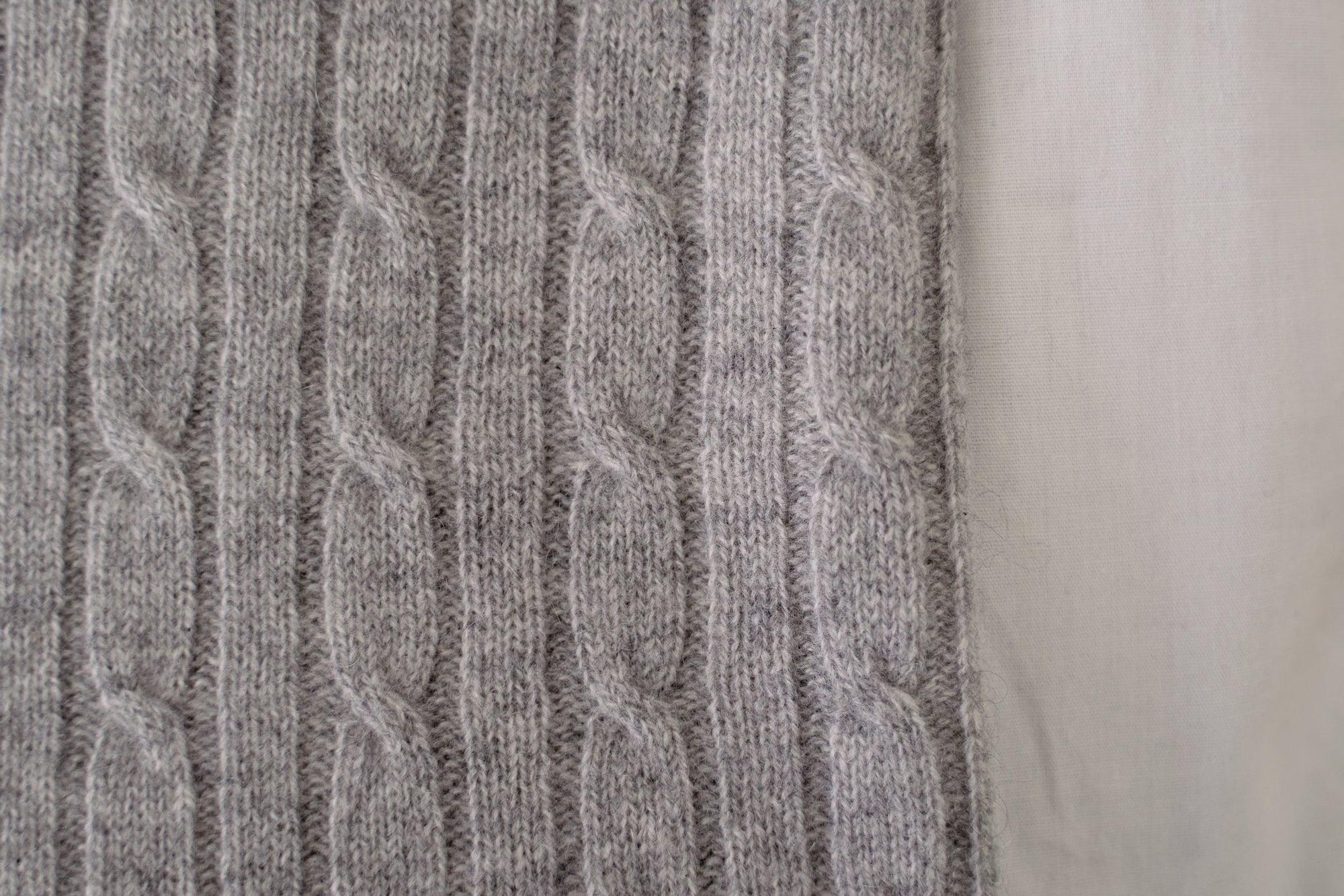Cashmere Cable Knit Baby Blanket - Ash – Heirloom Cashmere Australia 