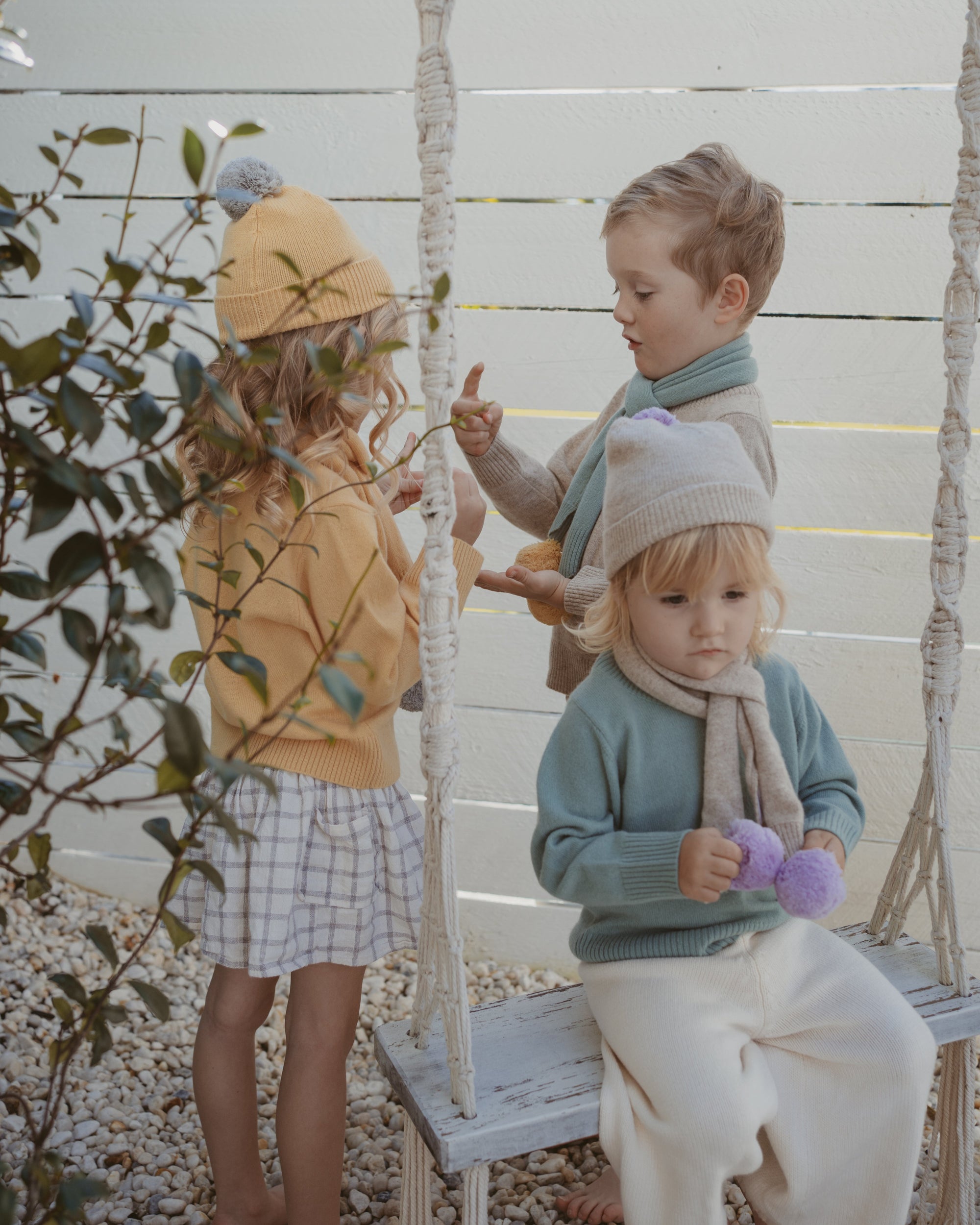 cashmere kids pullover sage 3