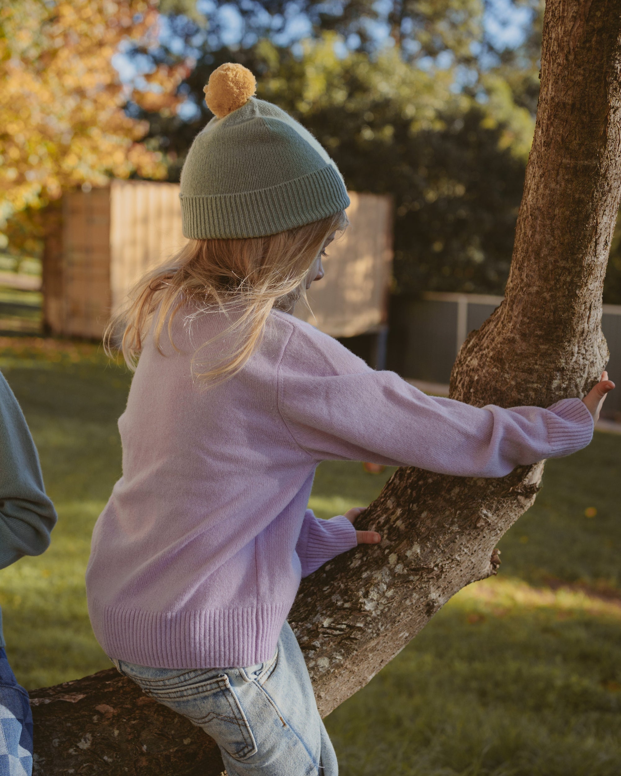 cashmere kids sweater lavender 1