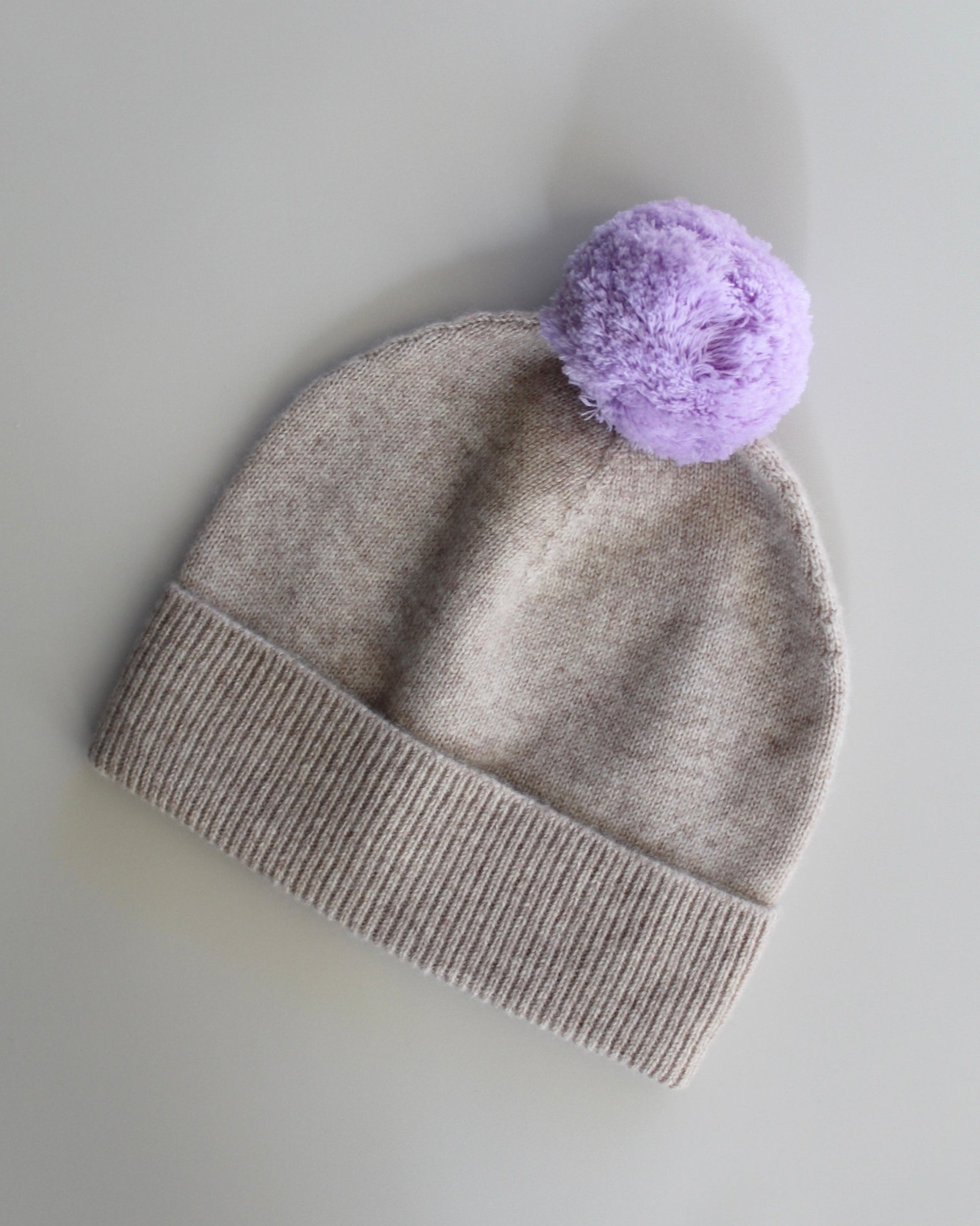 cashmere pompom beanie