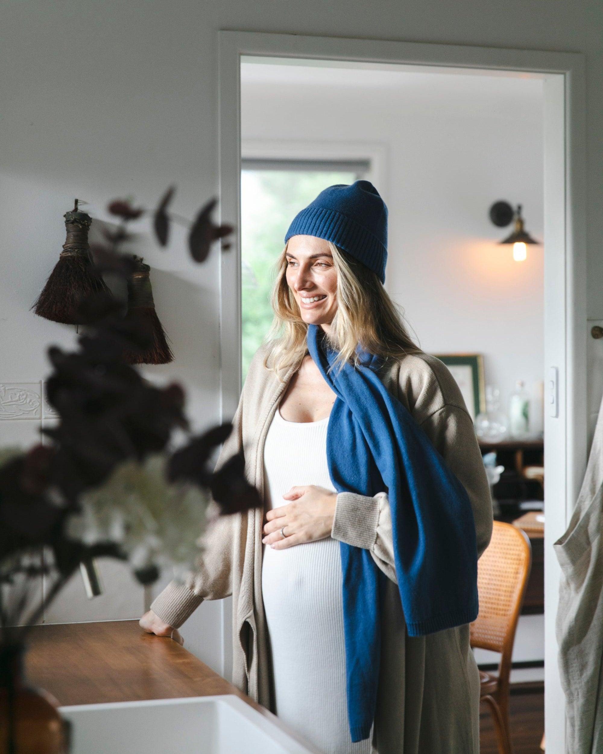 Meja Everyday Cashmere Scarf - Indigo - Heirloom Cashmere Australia