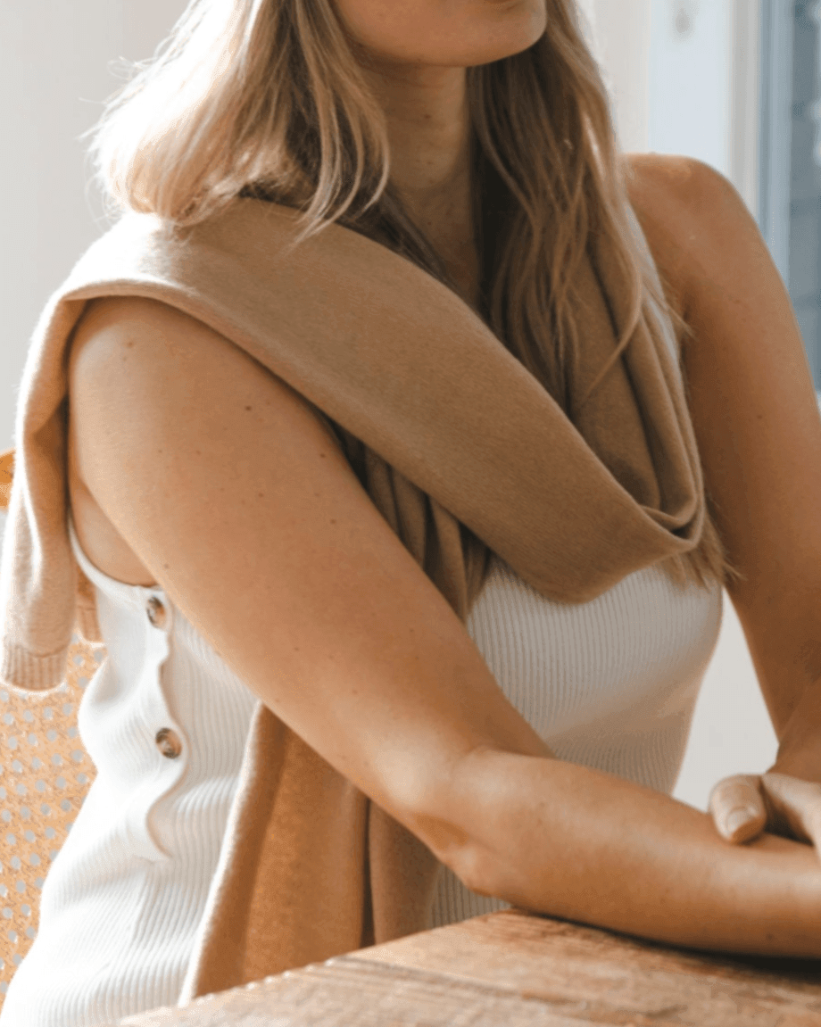 Meja Everyday Cashmere Scarf - Toffee - Heirloom Cashmere Australia