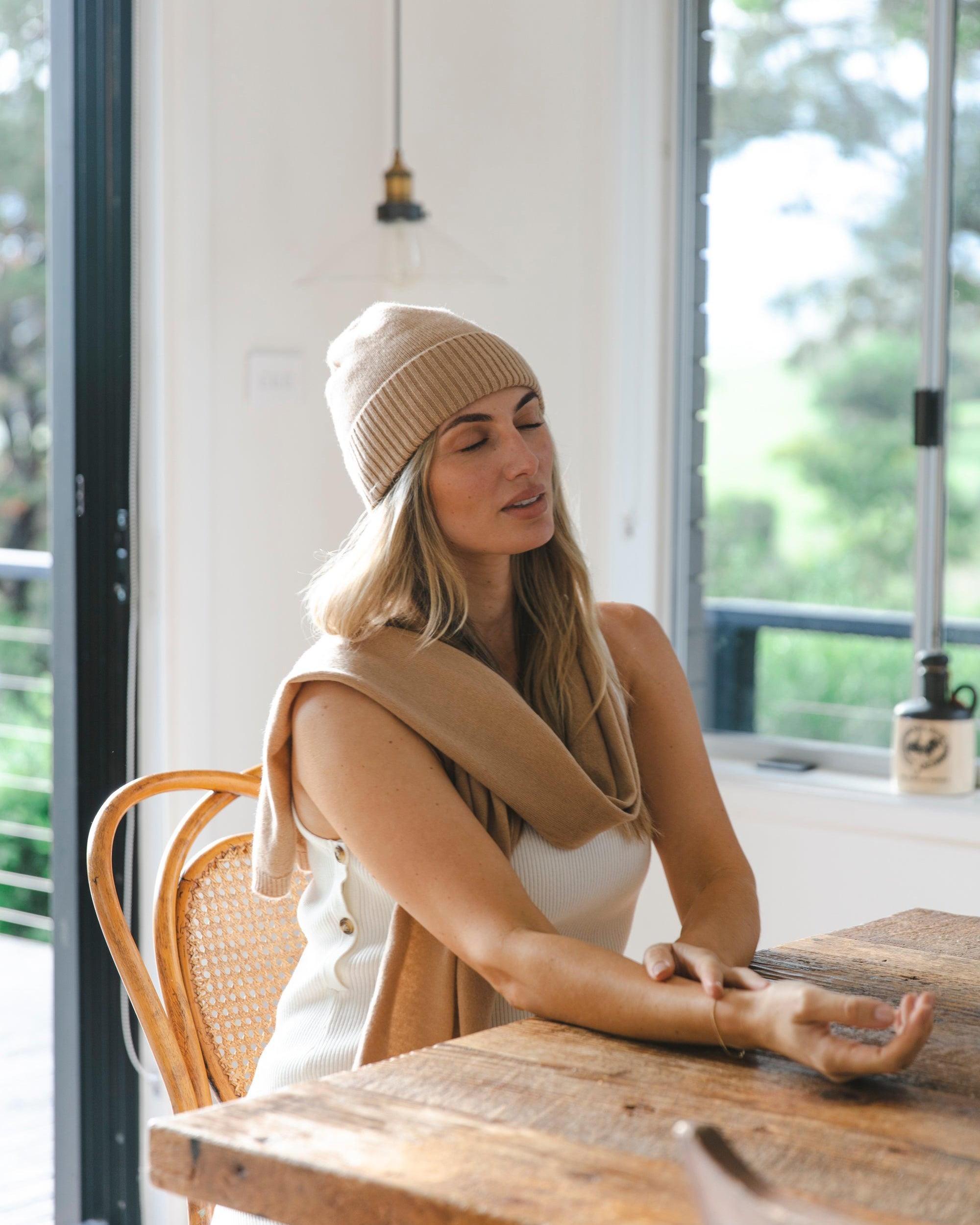 Meja Everyday Cashmere Scarf - Toffee - Heirloom Cashmere Australia