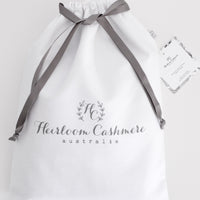 Vintage Cashmere Baby Blanket - Leaf - Heirloom Cashmere Australia