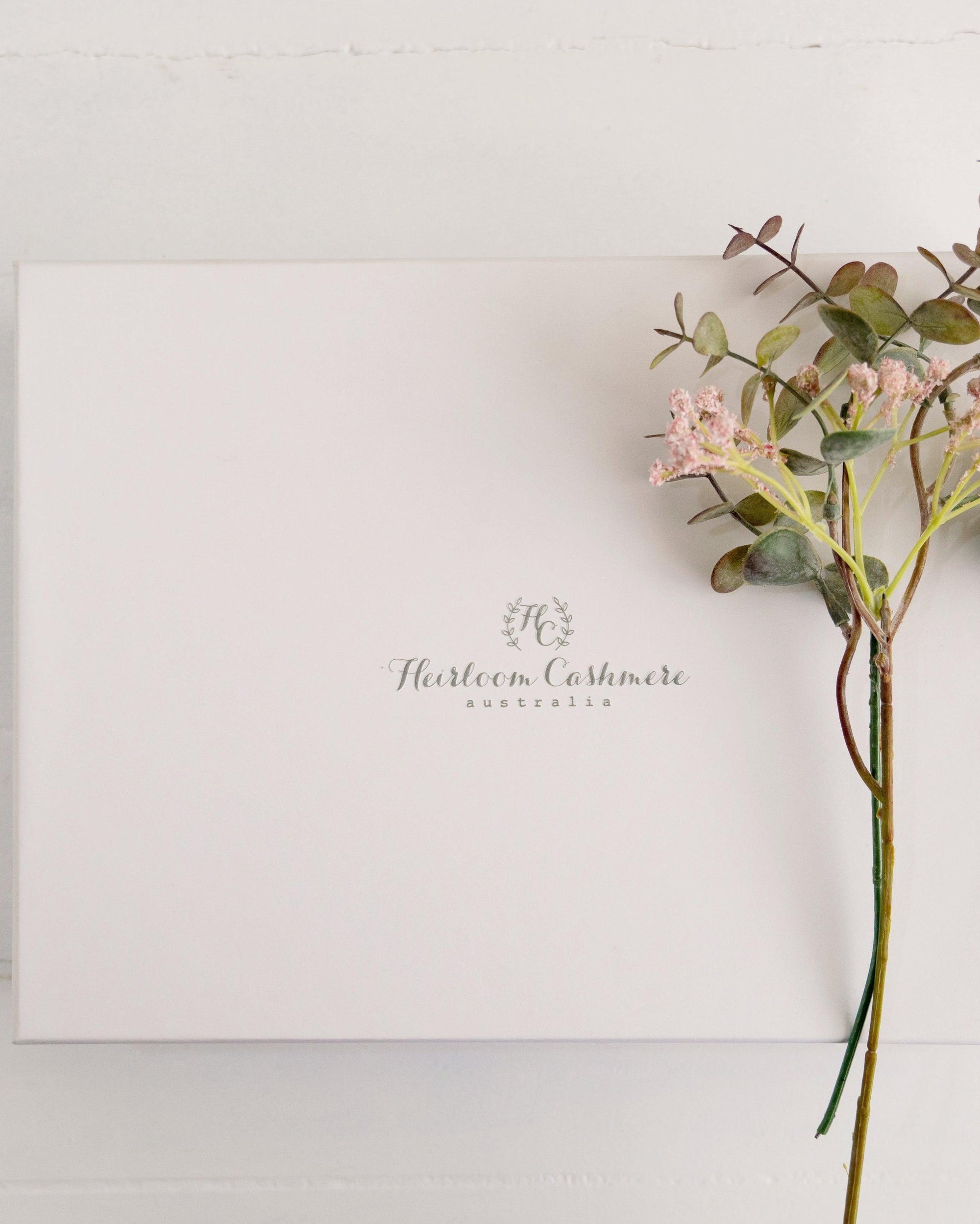 Welcome Home Box - Snow - Heirloom Cashmere Australia
